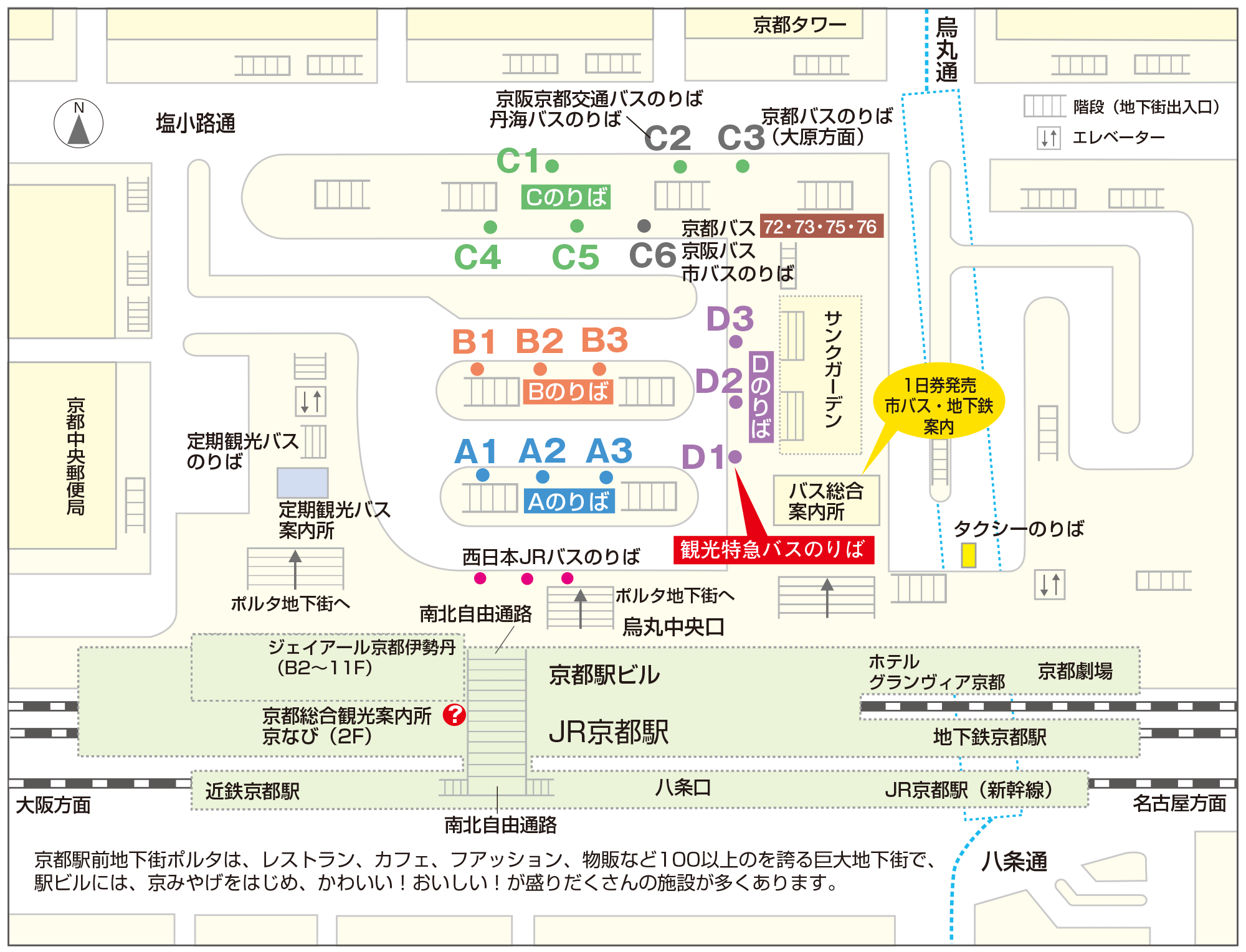 京都駅前バスのりば